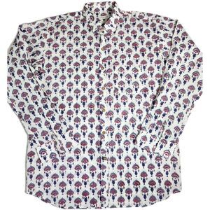 Summer House Womens XXL Shirt Button Down Floral Print Long Sleeve 100% Cotton